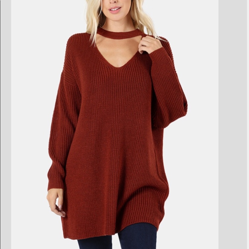 Oversized Choker sweater